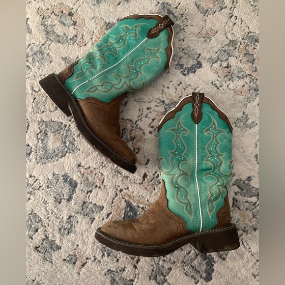 Justin Boots Shoes - Justin Ladies Gypsy Raya Square Toe Boots